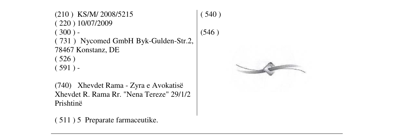 Zëri i markës Markë figurative në buletin