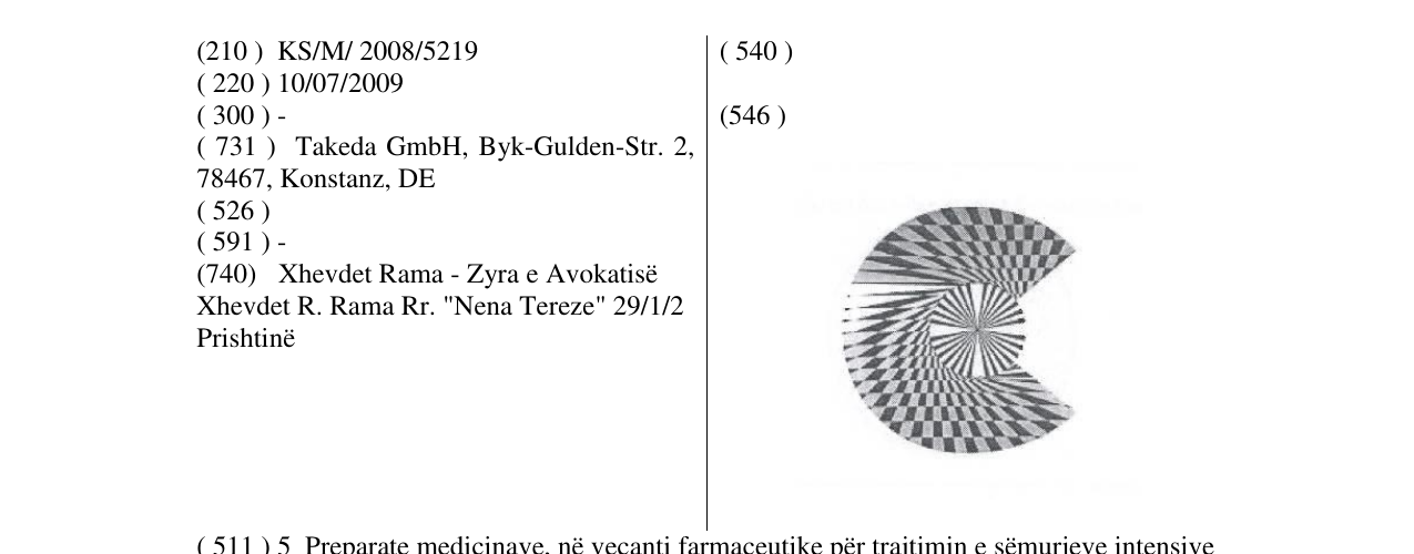 Zëri i markës Markë figurative në buletin
