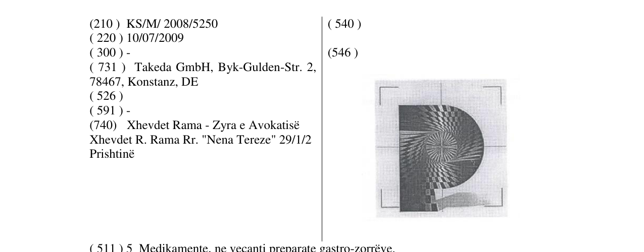 Zëri i markës P në buletin