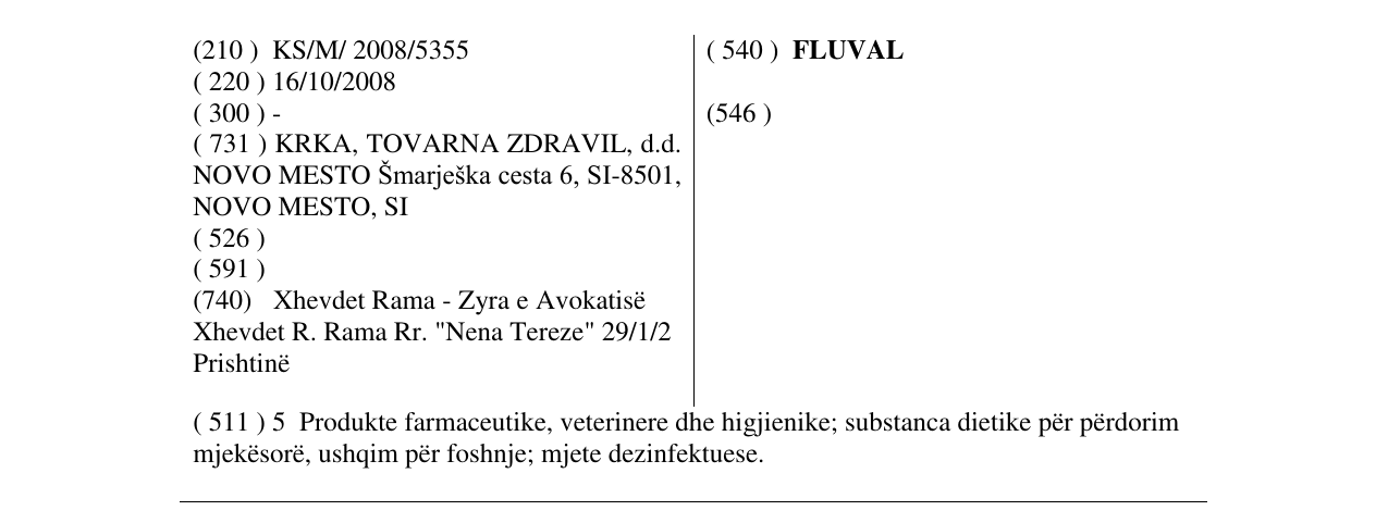Zëri i markës FLUVAL në buletin