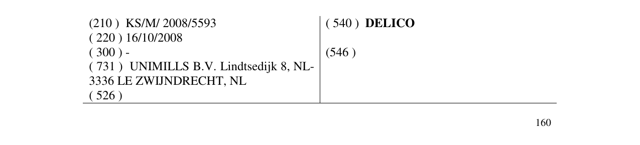 Zëri i markës DELICO në buletin