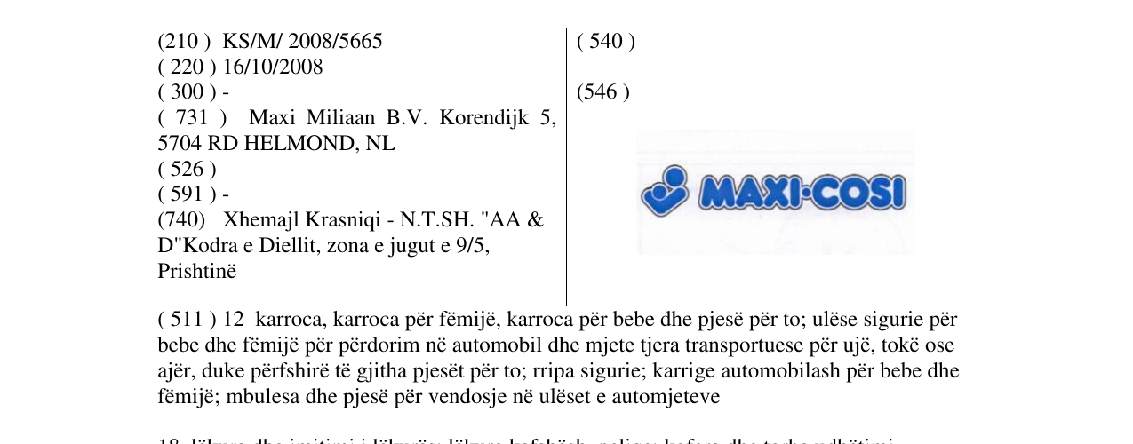 Zëri i markës Markë figurative në buletin