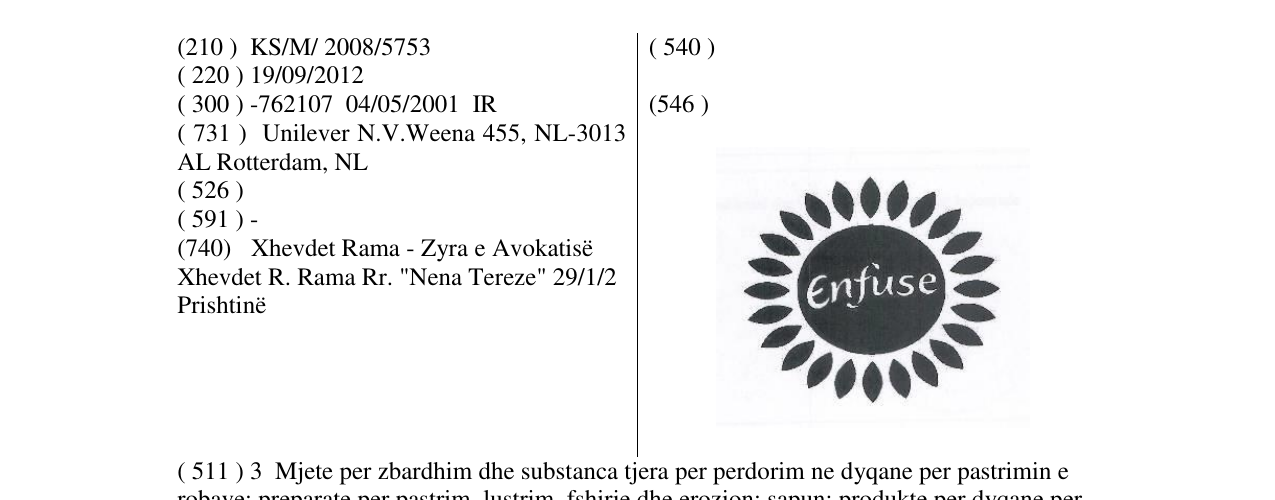 Zëri i markës ENFUSE në buletin
