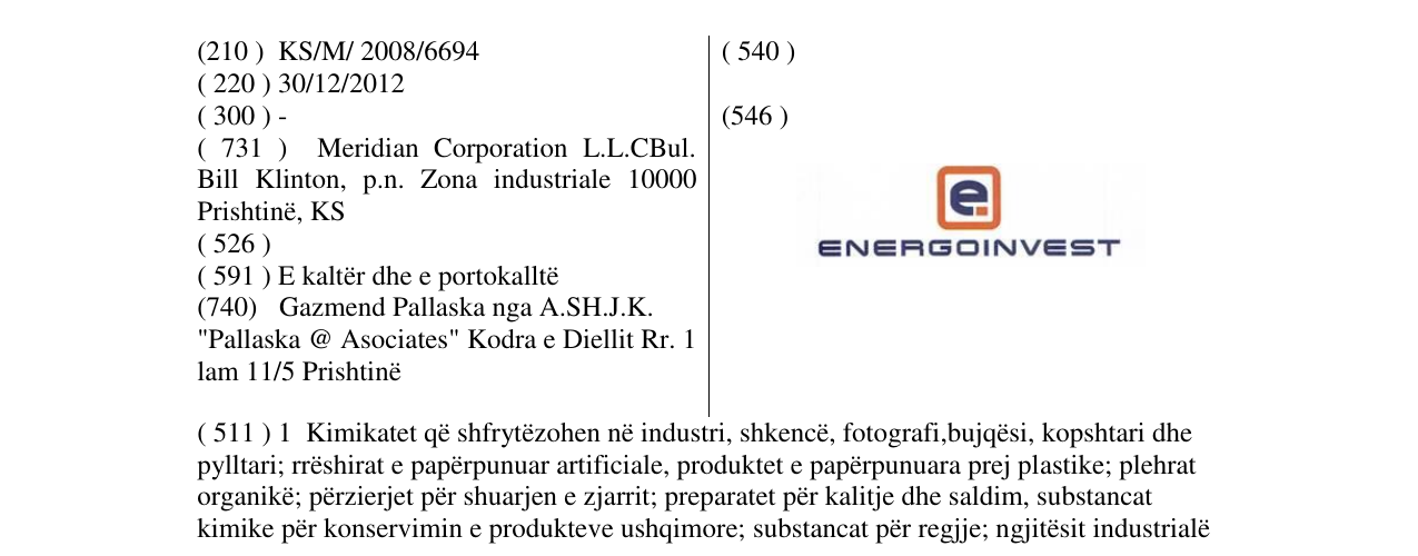Zëri i markës ENERGOINVEST në buletin