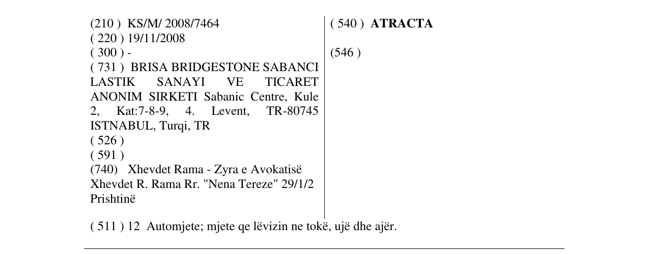 Zëri i markës ATRACTA në buletin