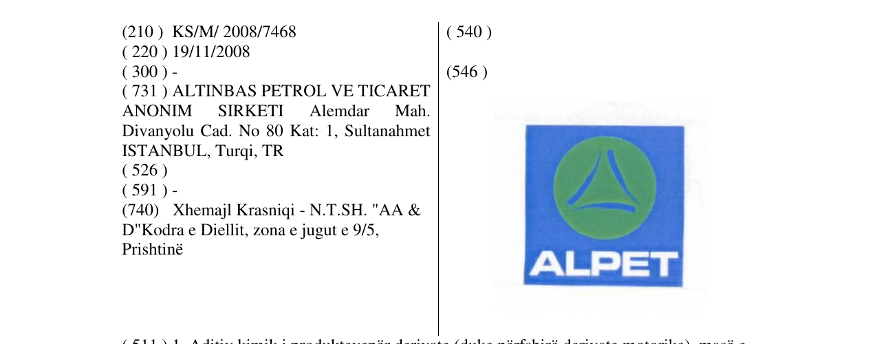 Zëri i markës ALPET në buletin