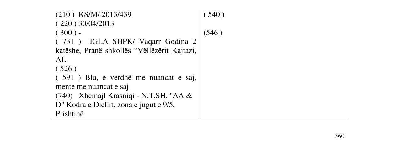 Zëri i markës AS në buletin