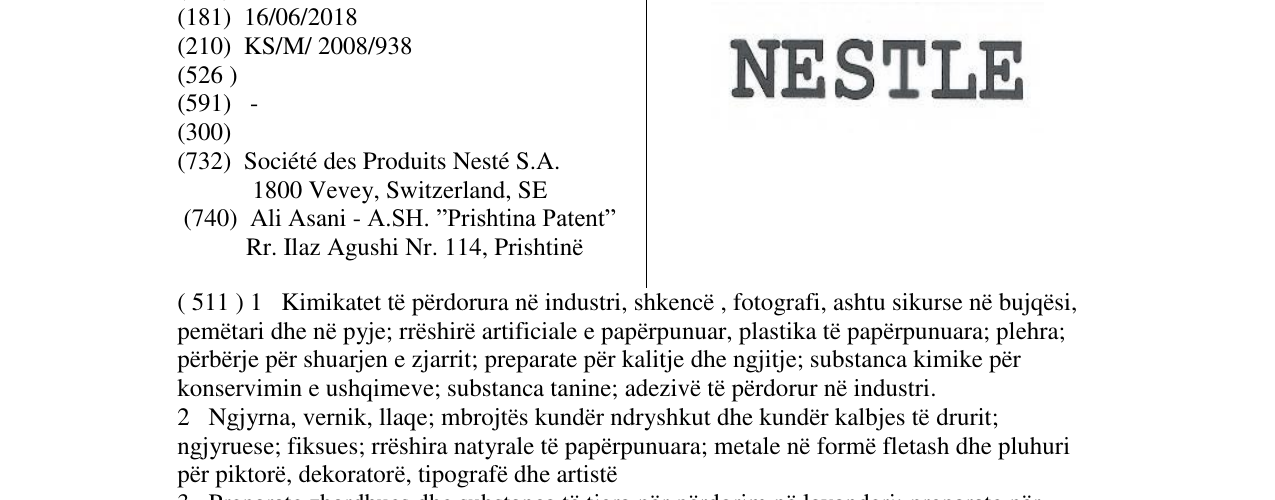 Zëri i markës Markë figurative në buletin