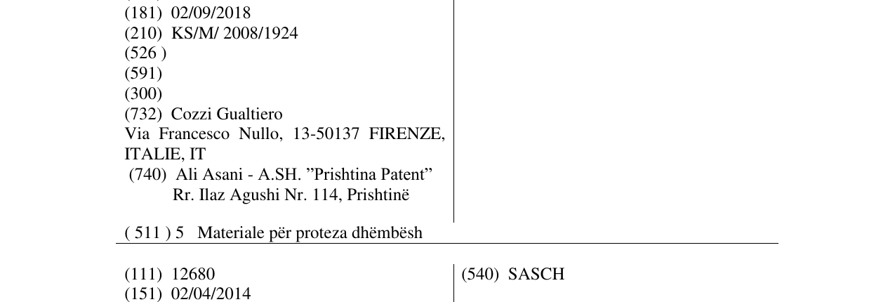 Zëri i markës KROMOPAN në buletin