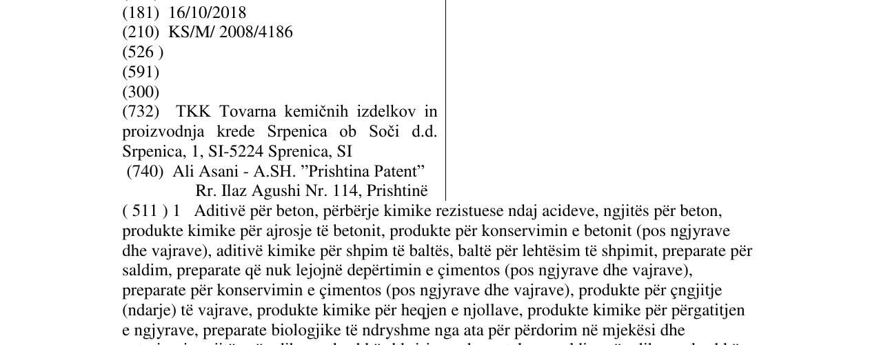 Zëri i markës TEKAPUR në buletin