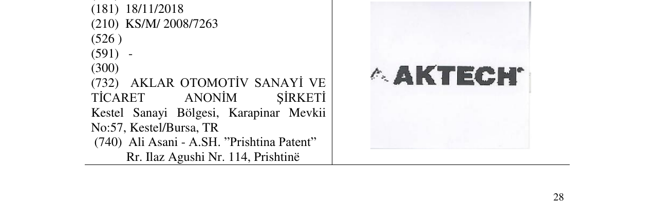 Zëri i markës AKTECH në buletin
