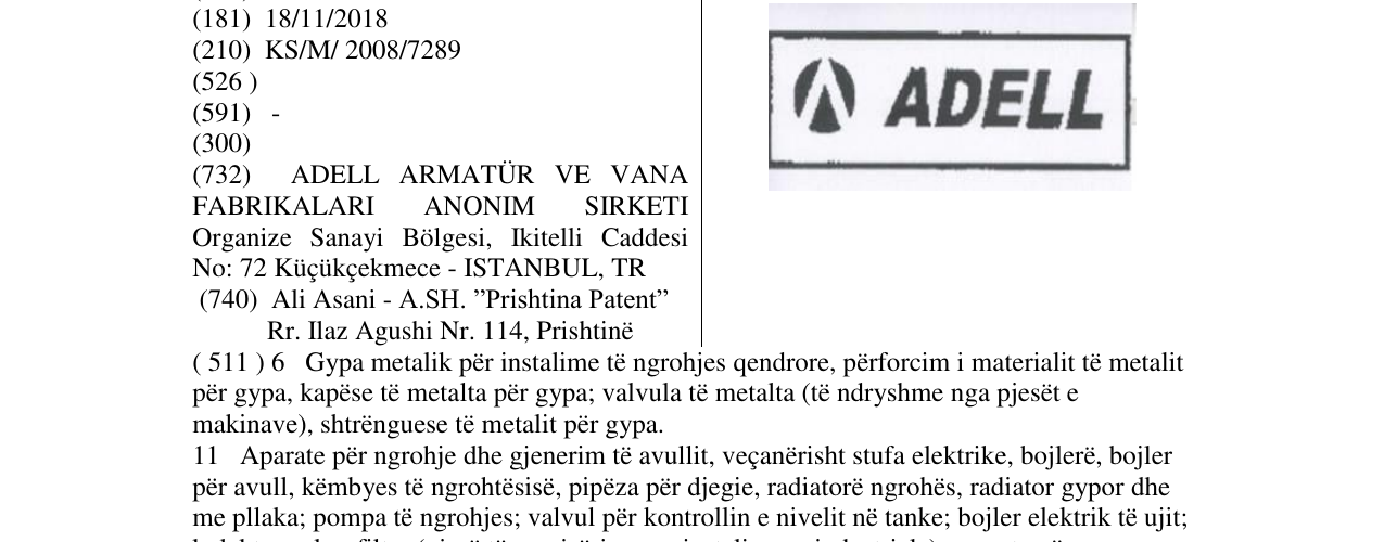 Zëri i markës ADELL në buletin