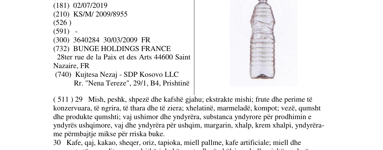 Zëri i markës Markë figurative në buletin