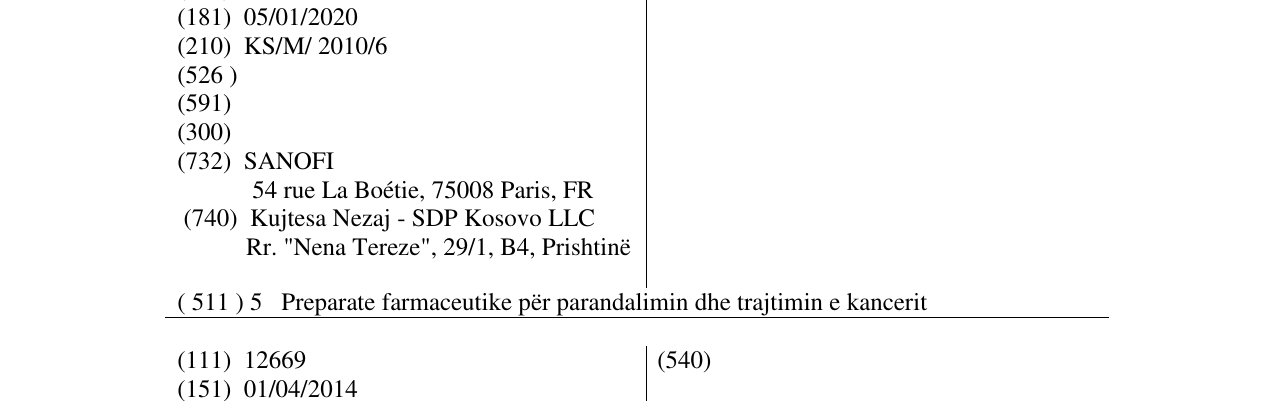 Zëri i markës FORVALIX në buletin
