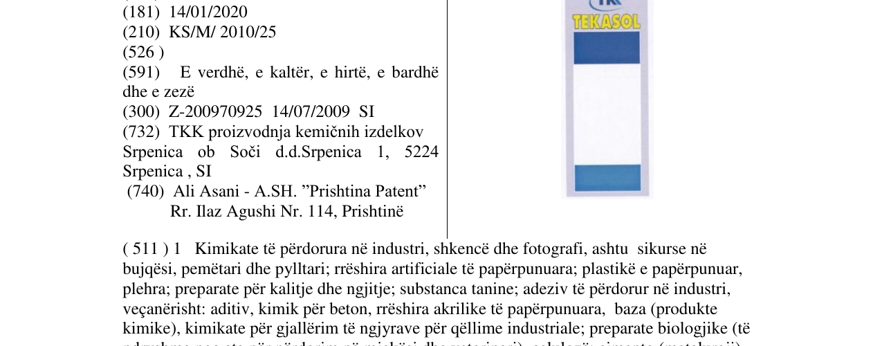 Zëri i markës Markë figurative në buletin