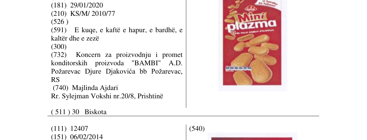 Zëri i markës Mini plazma në buletin