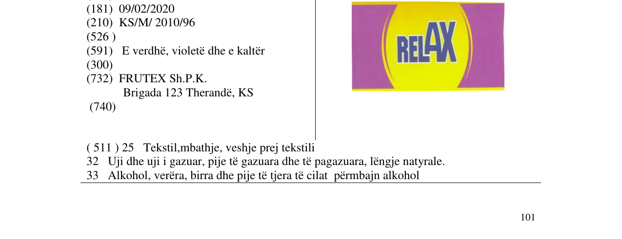 Zëri i markës RELAX në buletin