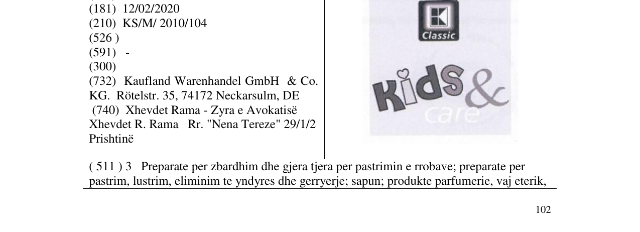 Zëri i markës Kids & Care në buletin