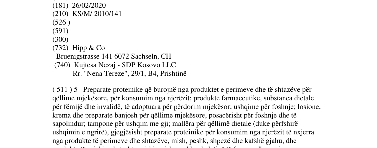 Zëri i markës Combiotic në buletin