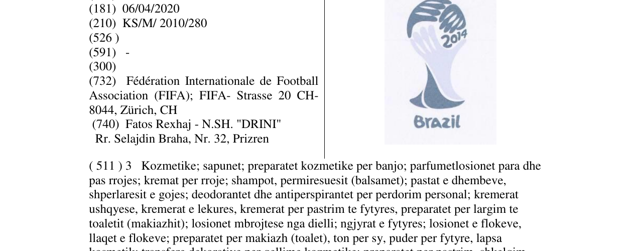 Zëri i markës BRAZIL në buletin
