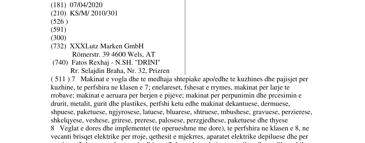 Zëri i markës mömaX në buletin