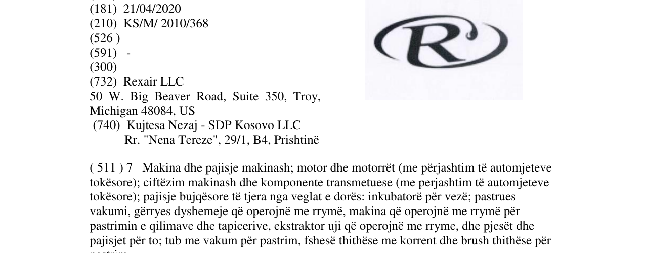 Zëri i markës Markë figurative në buletin