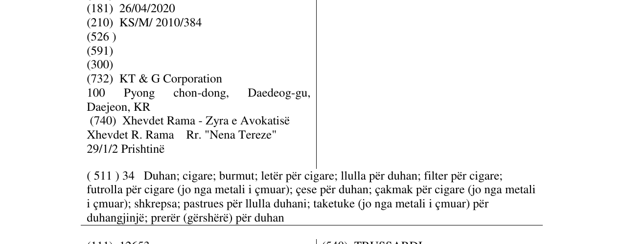 Zëri i markës BOHEM në buletin
