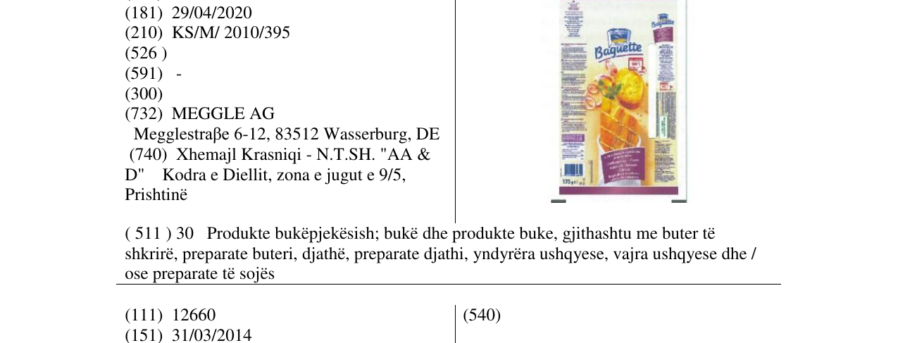 Zëri i markës Markë figurative në buletin