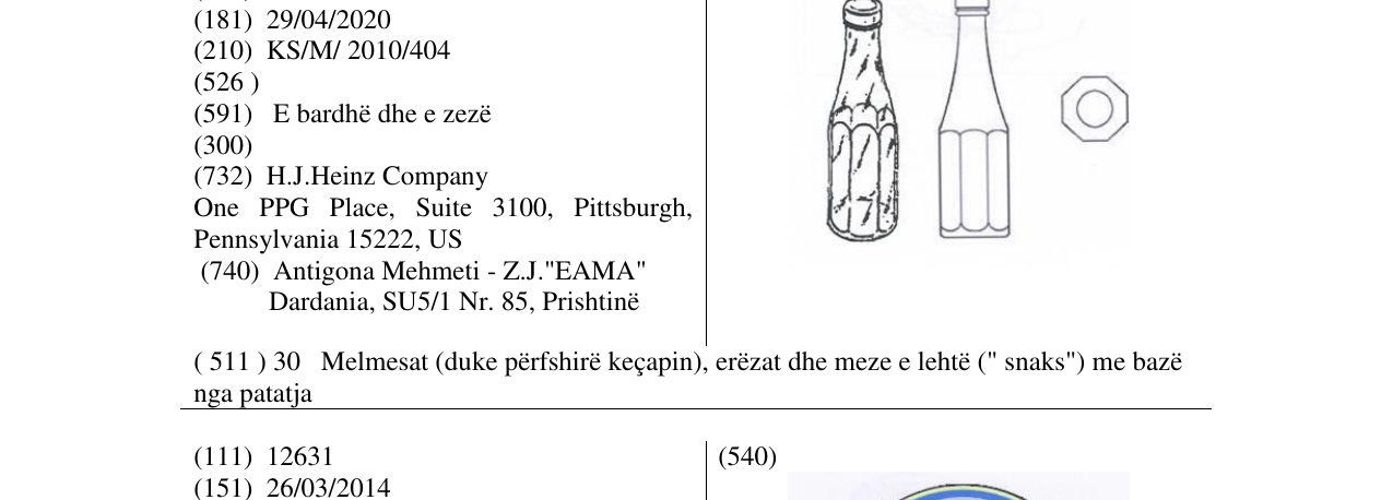 Zëri i markës Markë figurative në buletin