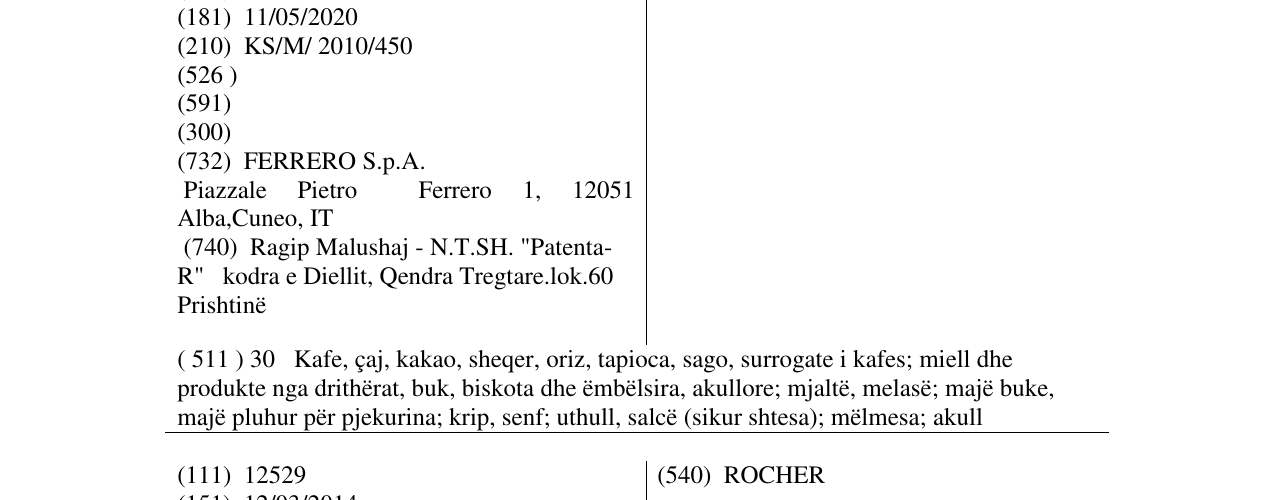 Zëri i markës KINDER në buletin