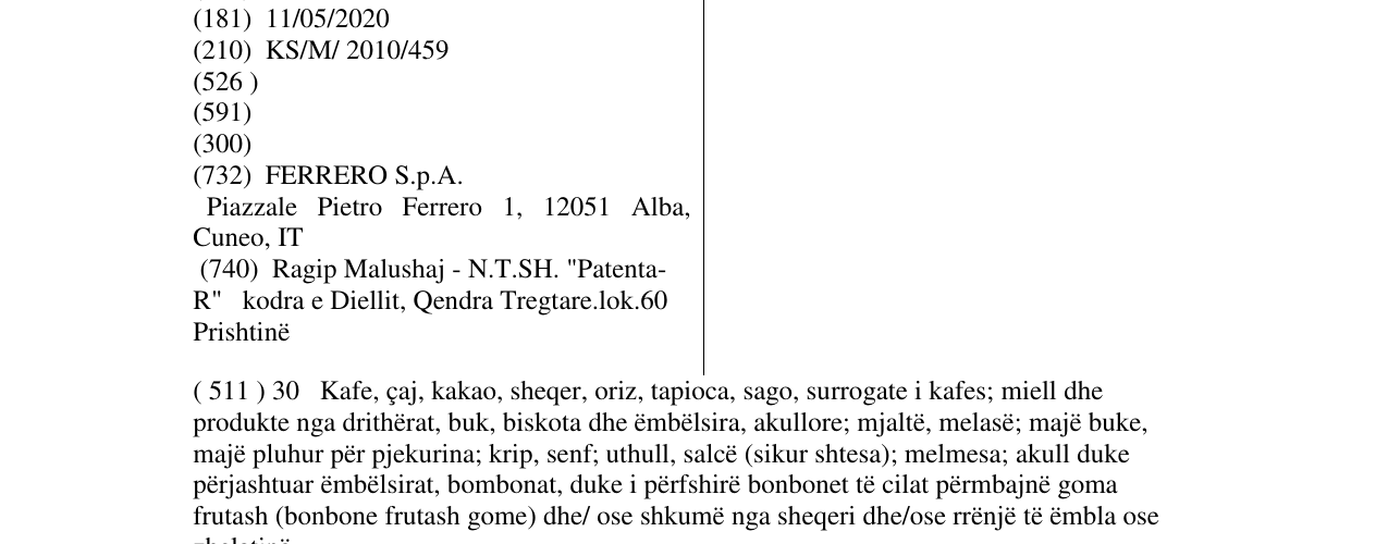 Zëri i markës TRONKY në buletin