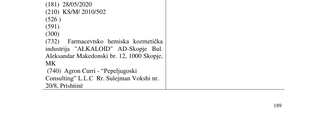 Zëri i markës LYVAM në buletin