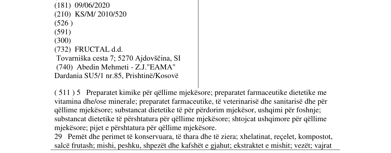 Zëri i markës QL në buletin