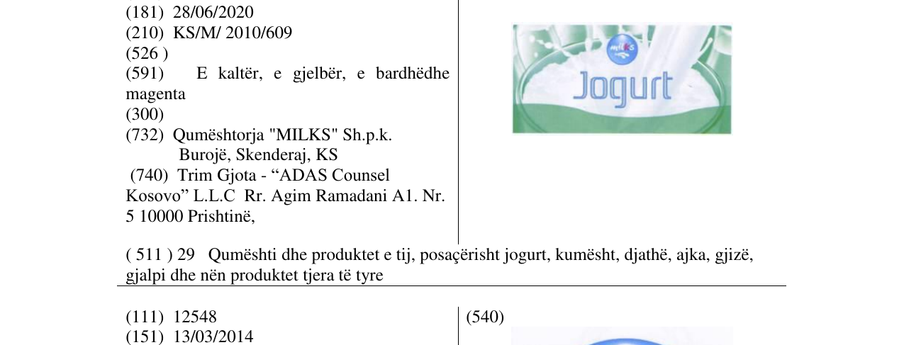 Zëri i markës Markë figurative në buletin