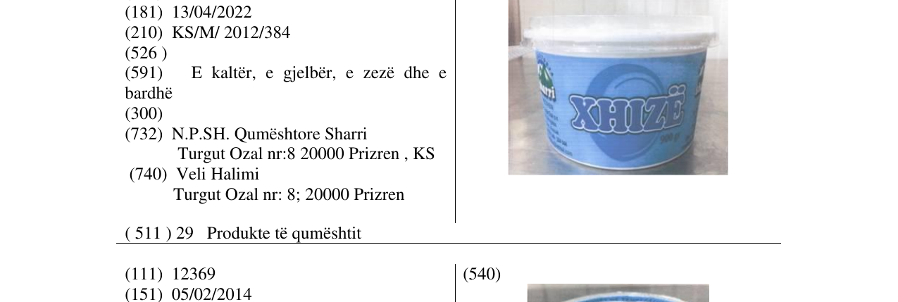 Zëri i markës XHIZE në buletin