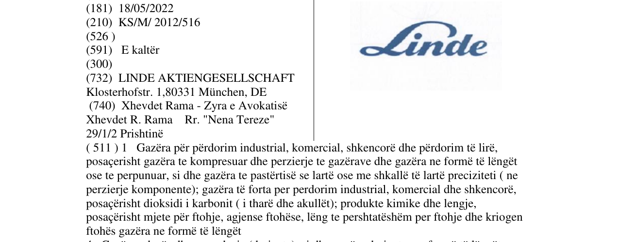Zëri i markës Linde në buletin