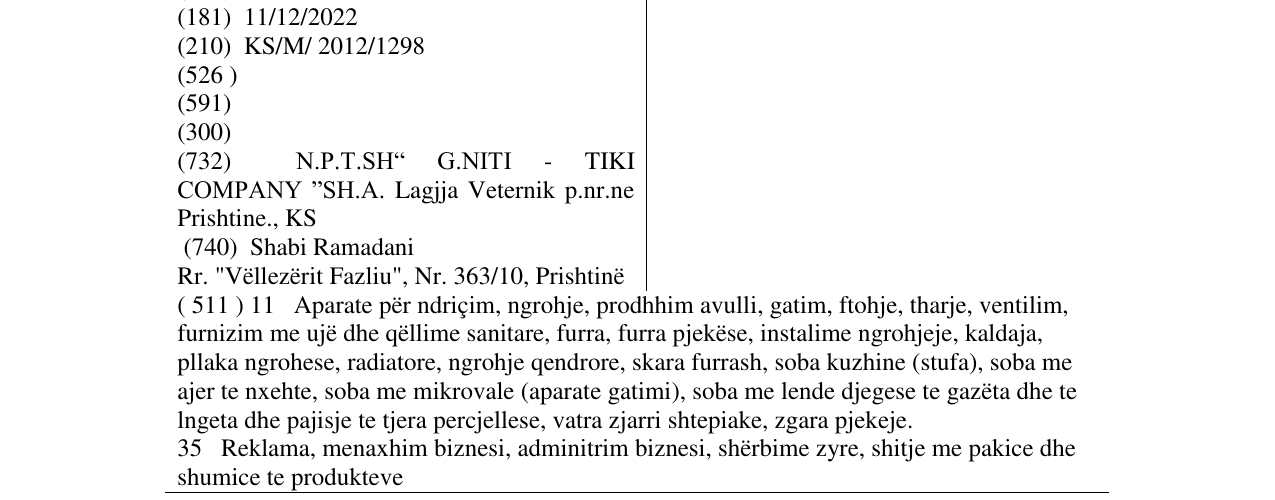 Zëri i markës Smederevac MBS 9 New Line në buletin