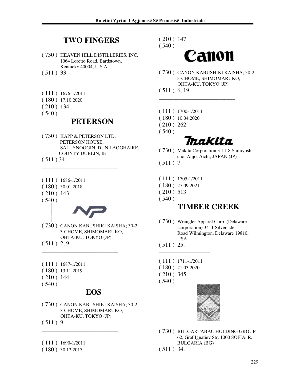 Faqja 229 e buletinit