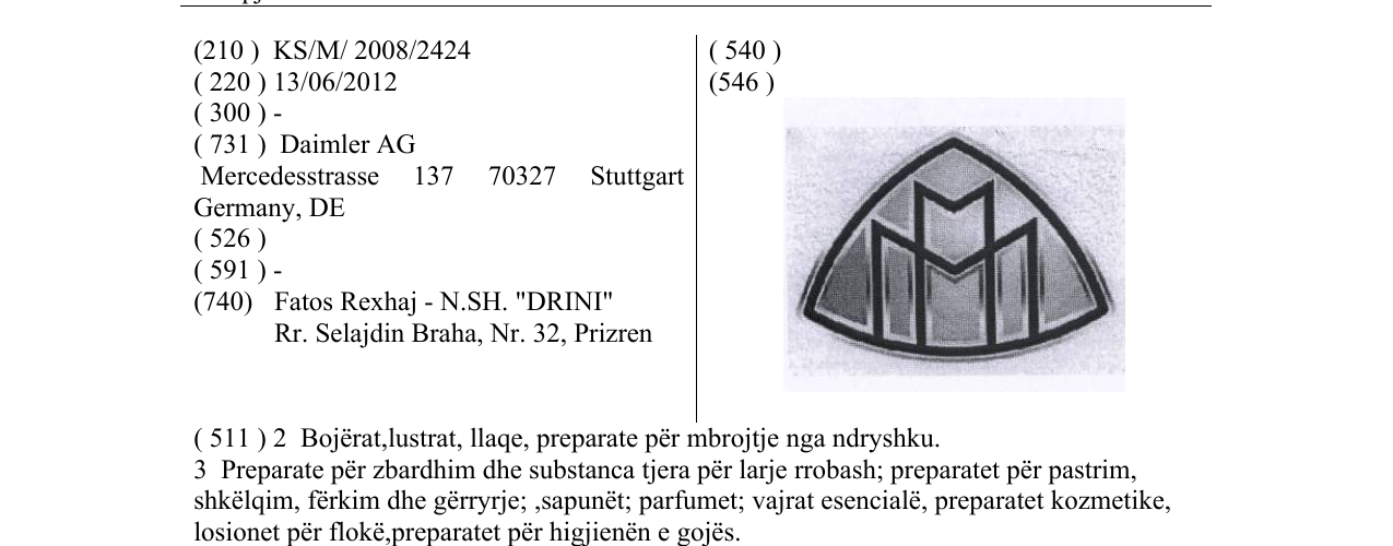 Zëri i markës Markë figurative në buletin