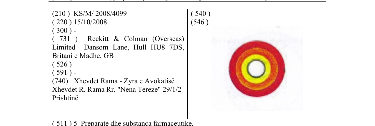 Zëri i markës Markë figurative në buletin