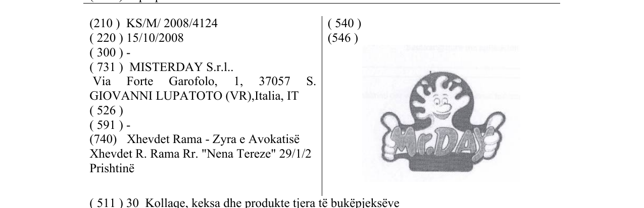 Zëri i markës Mr.DAY në buletin