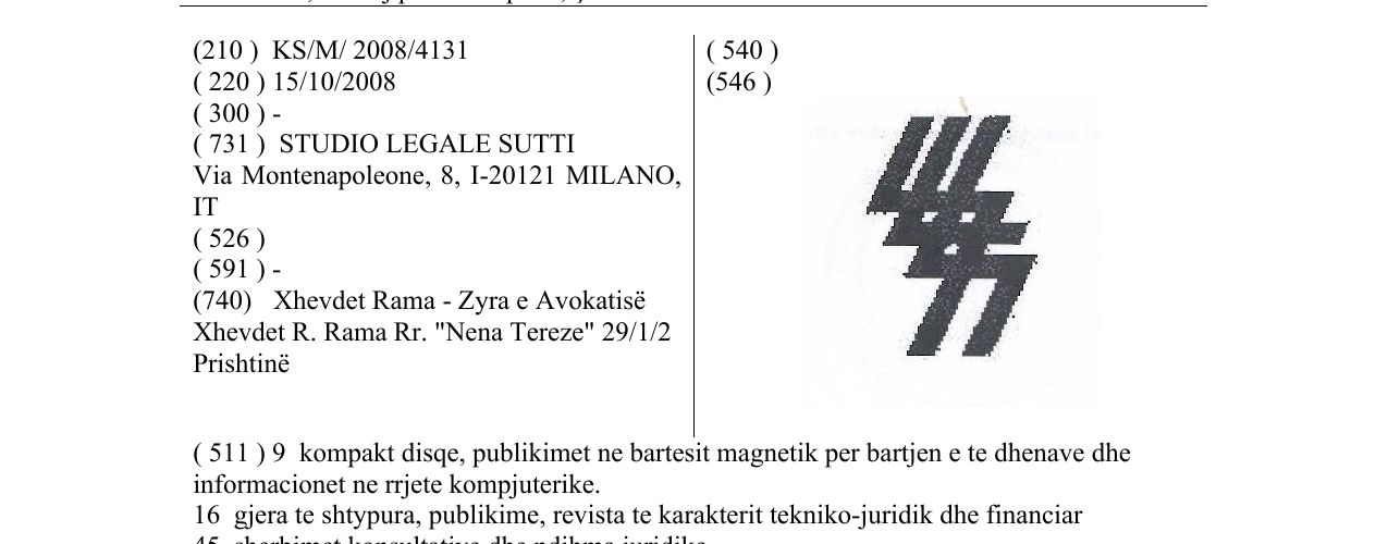 Zëri i markës SLS në buletin
