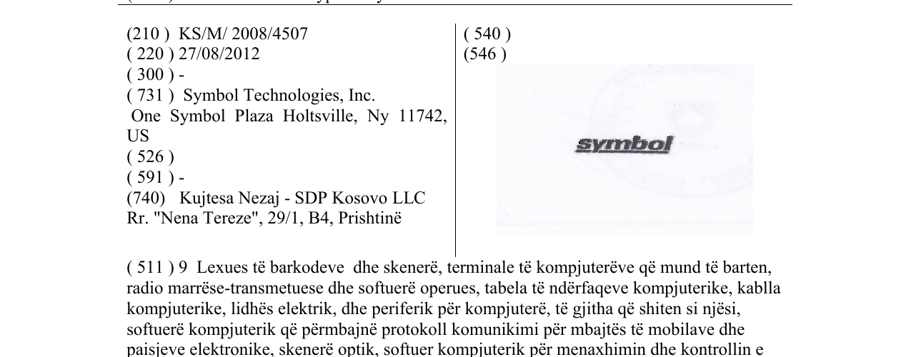 Zëri i markës symbol në buletin