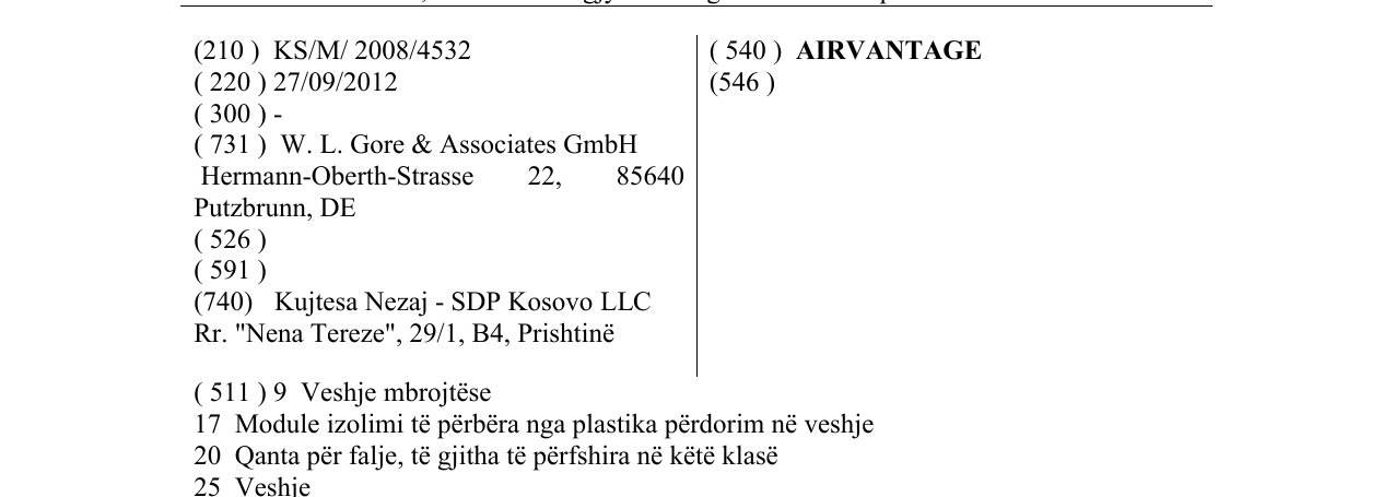 Zëri i markës AIRVANTAGE në buletin