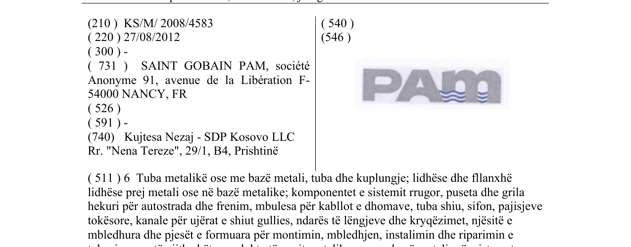 Zëri i markës PAM në buletin