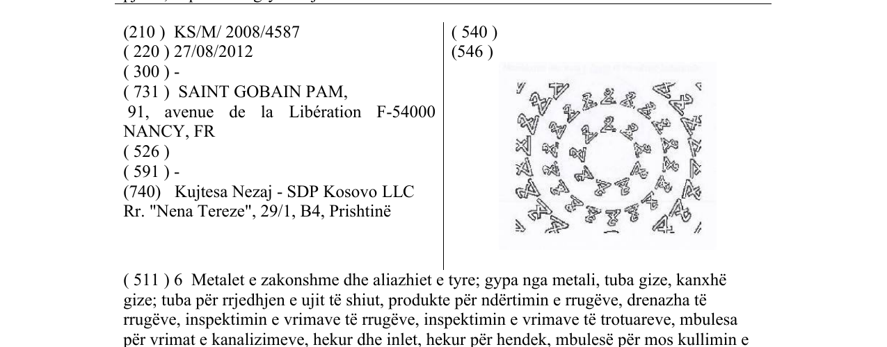 Zëri i markës Markë figurative në buletin