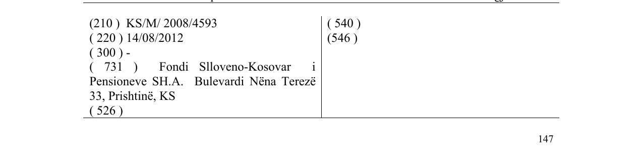 Zëri i markës FONDI Member of Prva Group në buletin
