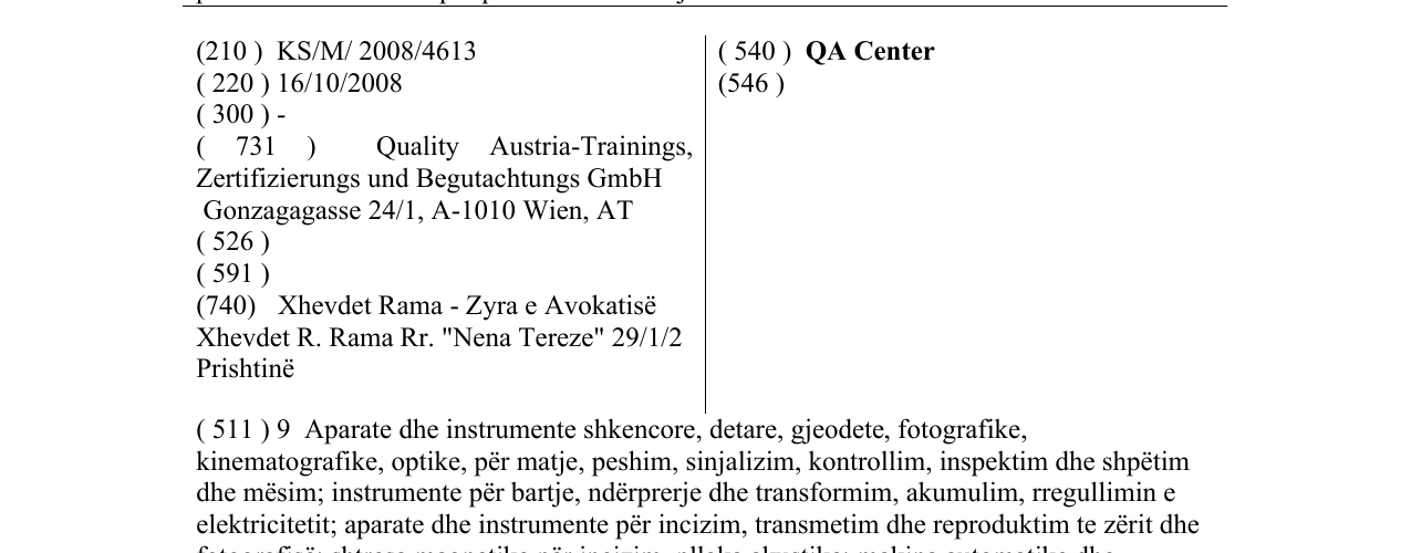 Zëri i markës QA Center në buletin