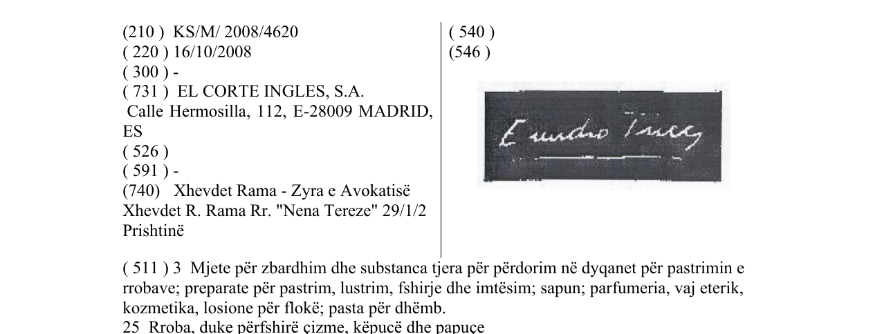 Zëri i markës Emidio Tucci në buletin