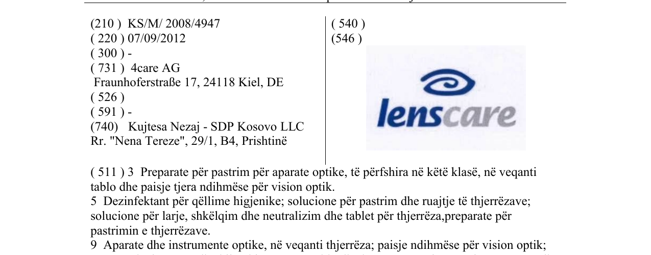 Zëri i markës lenscare në buletin